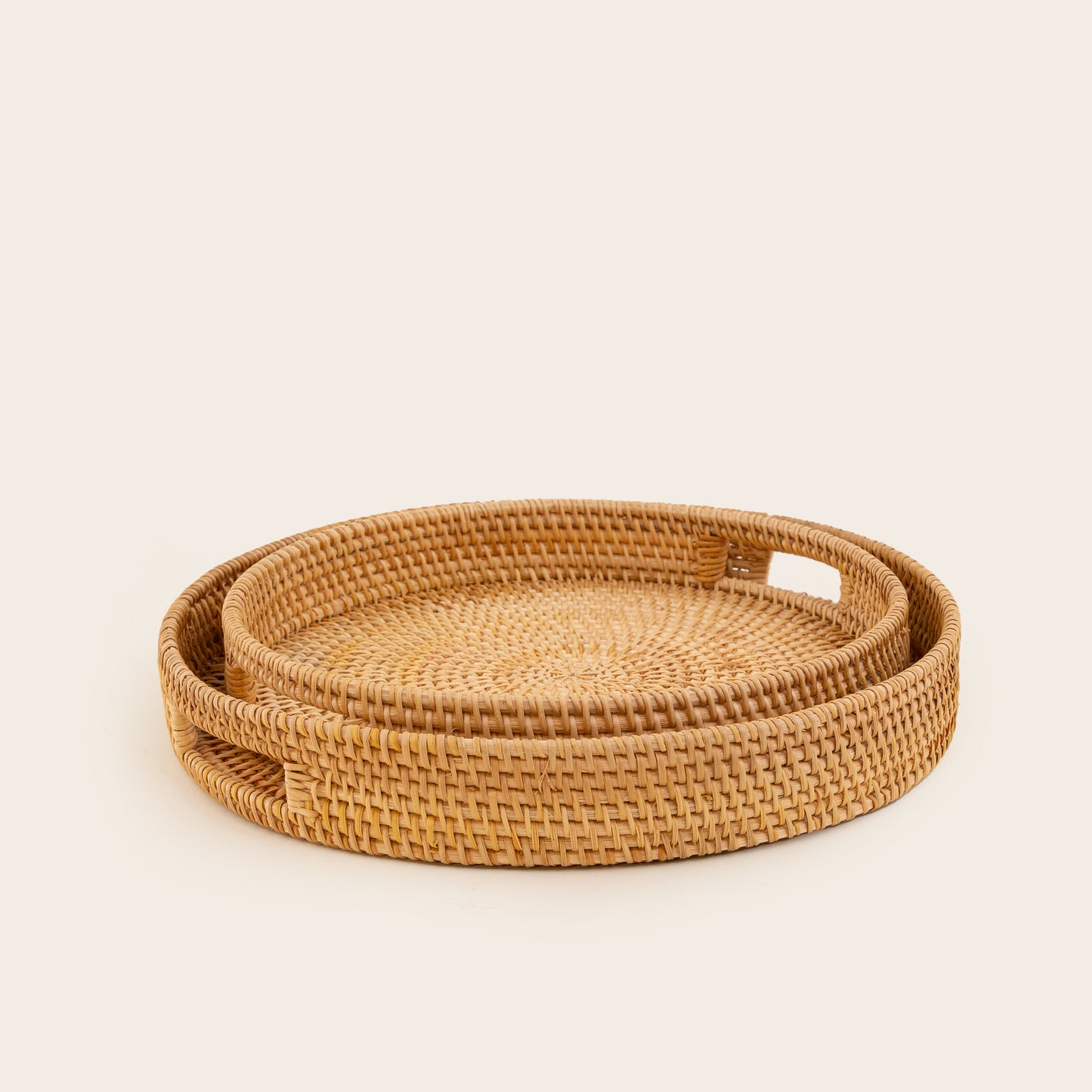 Bandeja rattán redonda Carrizal