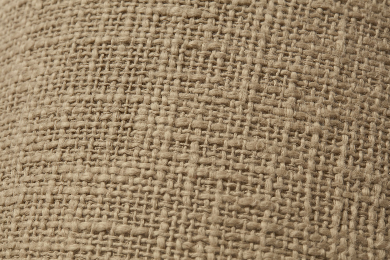 Funda Cojín con detalle borde taupe Pellie 55x55