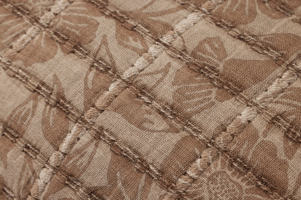 Funda Cojín Flores Canela 90x30