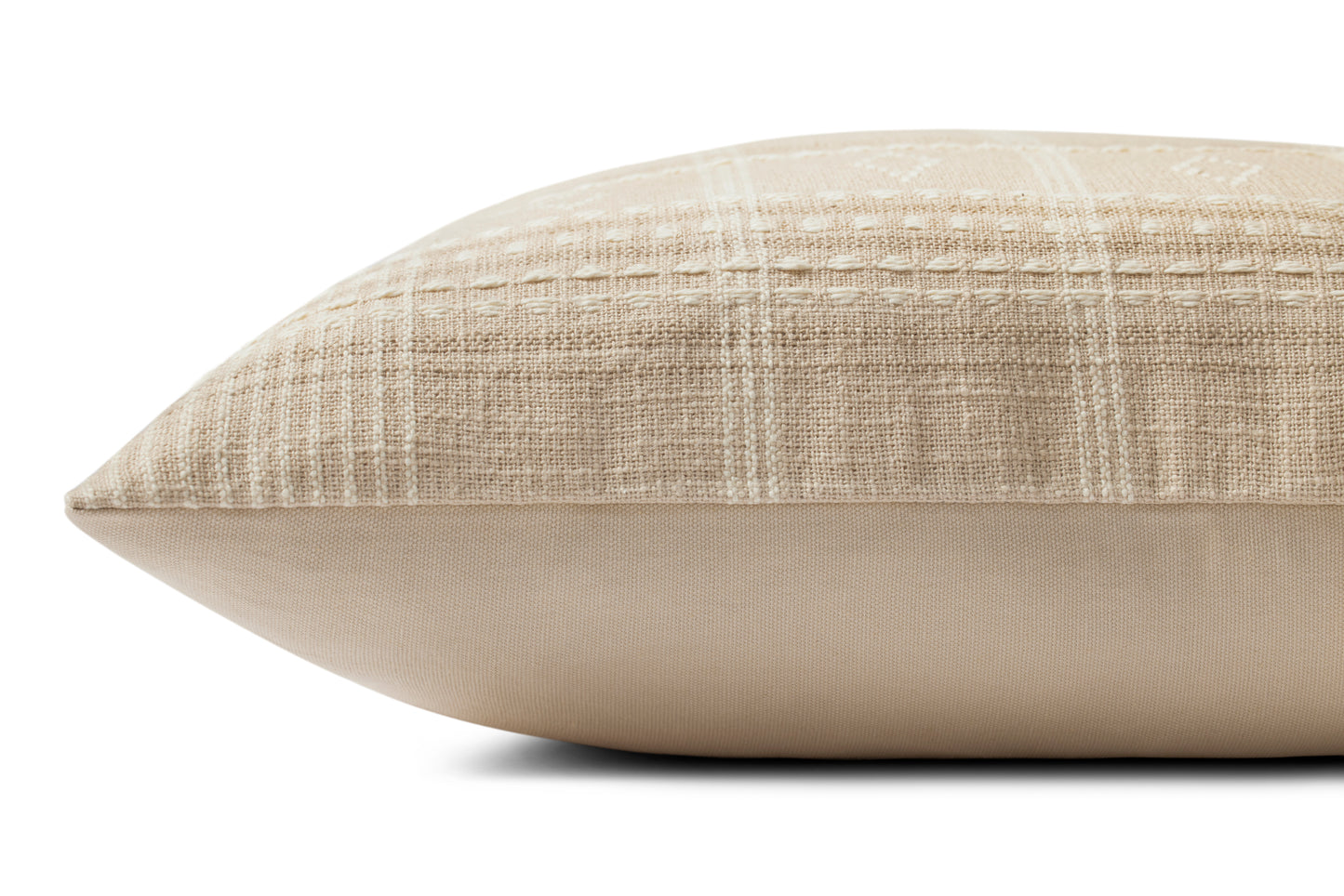 Funda Cojín Detalle Bordado Beige Lina 45x45