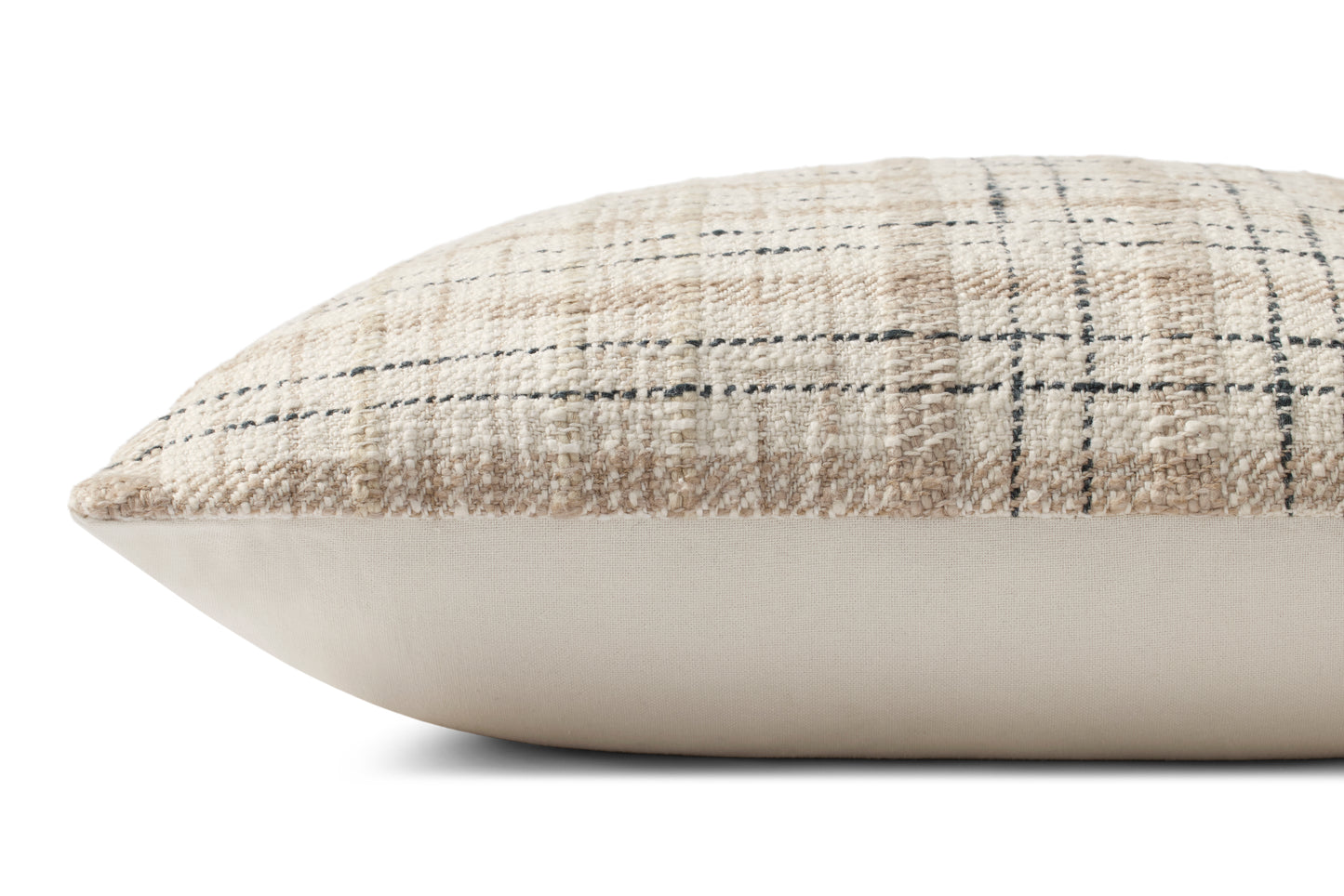 Funda Cojín Tejido Cuadros Café Paca 55x55