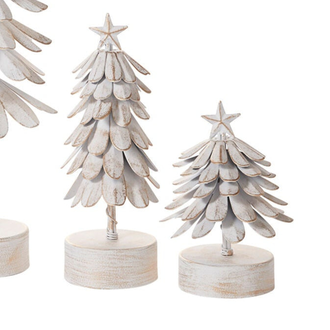 Árbol metálico rústico de navidad