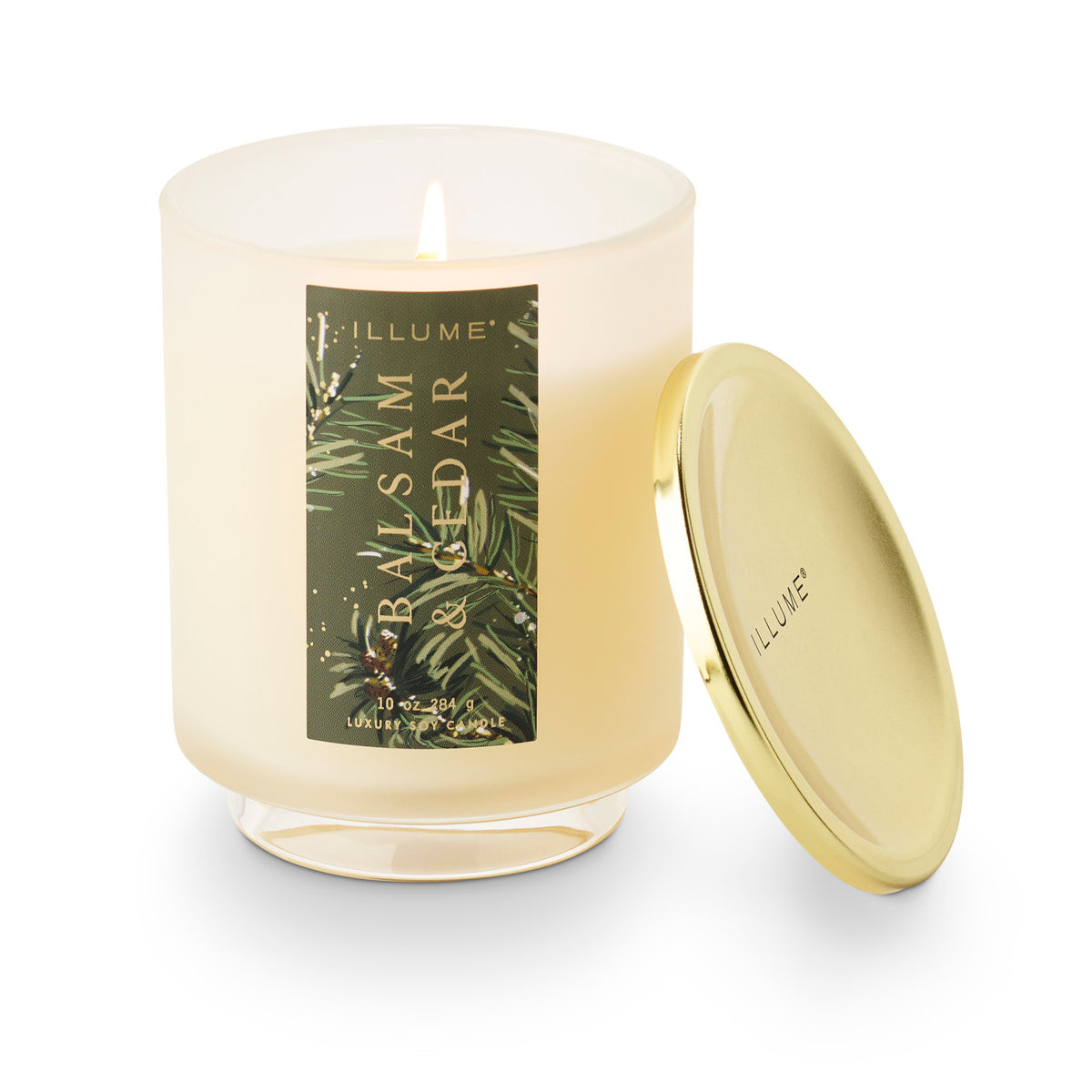Vela aromática en vidrio · Balsam & Cedar
