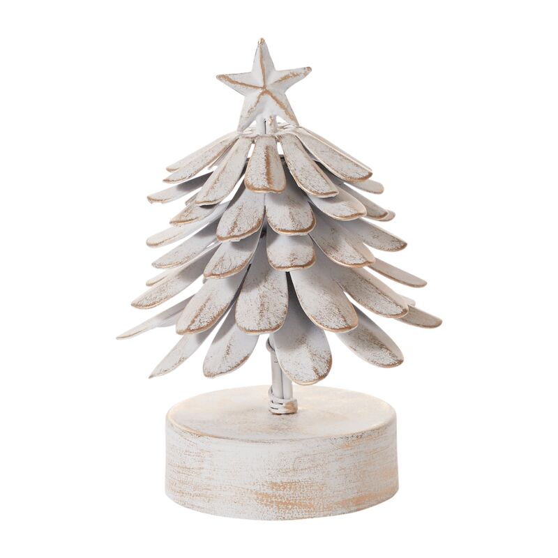 Árbol metálico rústico de navidad