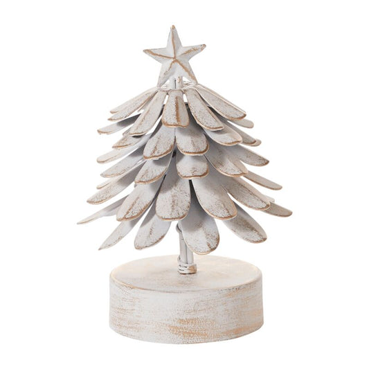 Árbol metálico rústico de navidad