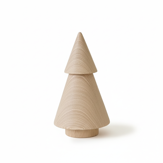 Arbolito de dos niveles bajo de madera