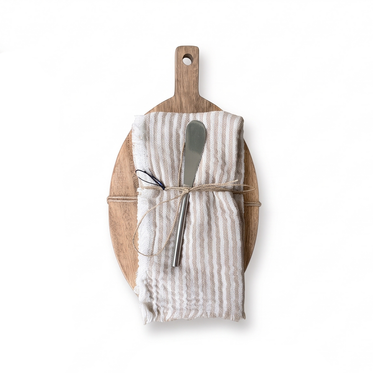 Tabla para quesos de madera de mango, forma ovalada