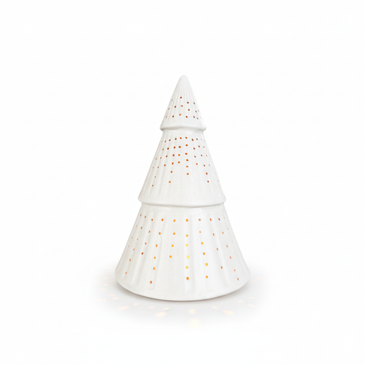 Árbol en cerámica de luz con vela LED