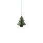 Adorno colgante Árbol dorado en papel verde