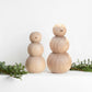 Muñeco de nieve en madera de flormorado