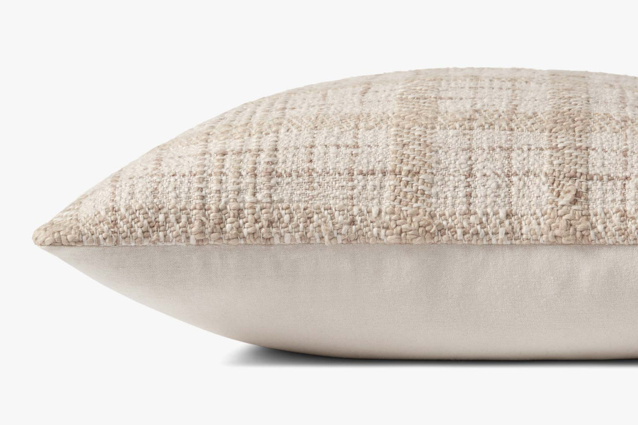 Cojín Cuadros Paca Marfil 45x45 con relleno