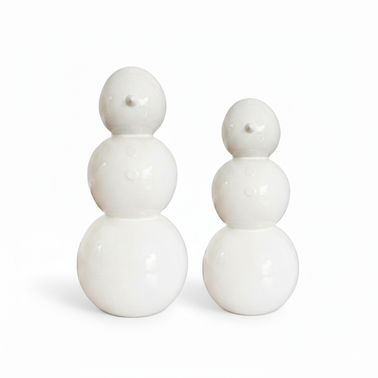 Muñeco de nieve en cerámica