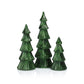 Árbol decorativo de vidrio verde con luz LED
