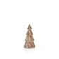Árbol decorativo de vidrio oro rosa con luz LED