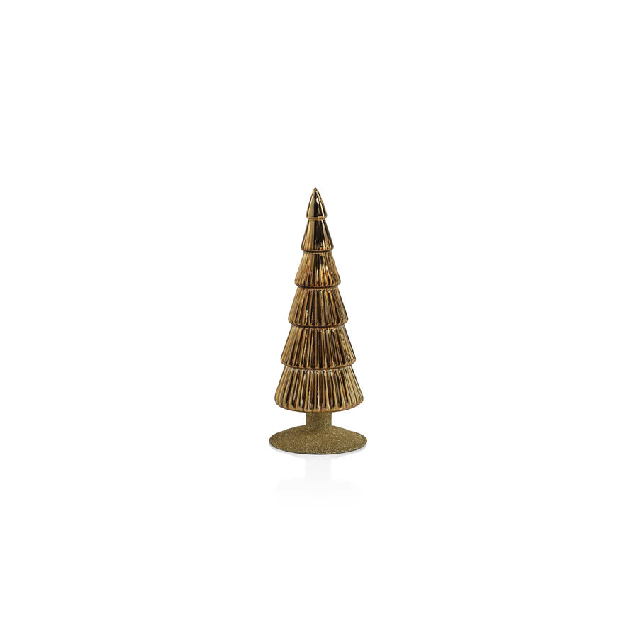 Árbol de vidrio dorado