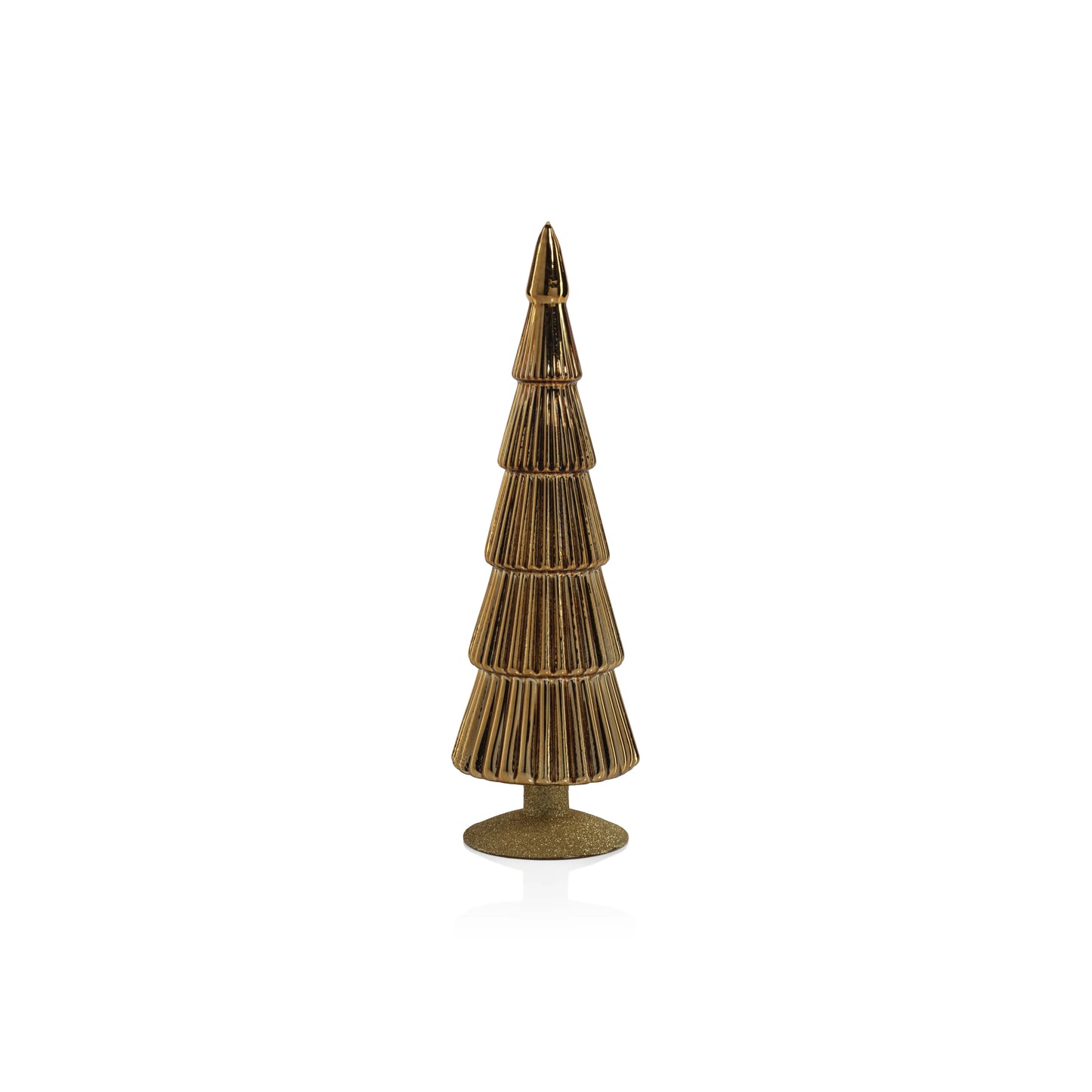 Árbol de vidrio dorado