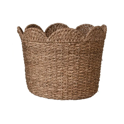 Canasto de ratán trenzado grande (46 cm)