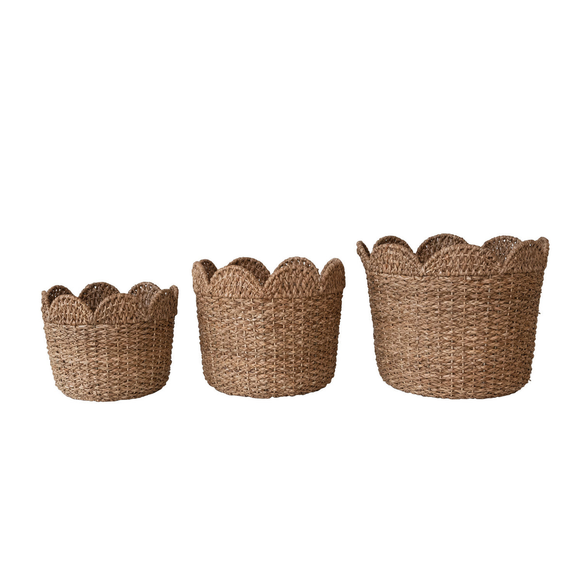 Canasto de ratán trenzado grande (46 cm)