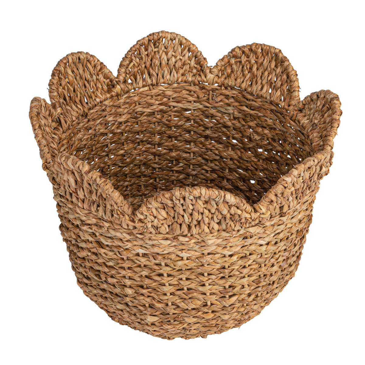 Canasto de ratán trenzado grande (46 cm)