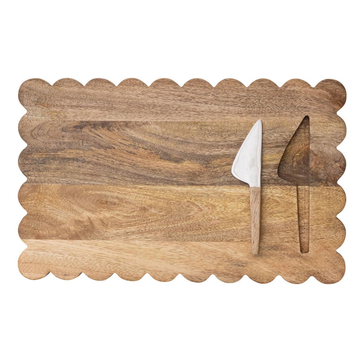 Tabla de servir de mango con cuchillo