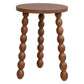 Mesa auxiliar de madera acabado nogal