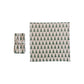 Set 4 servilletas de algodón con árbol navideño