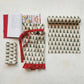 Set 4 servilletas de algodón con árbol navideño